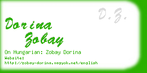 dorina zobay business card